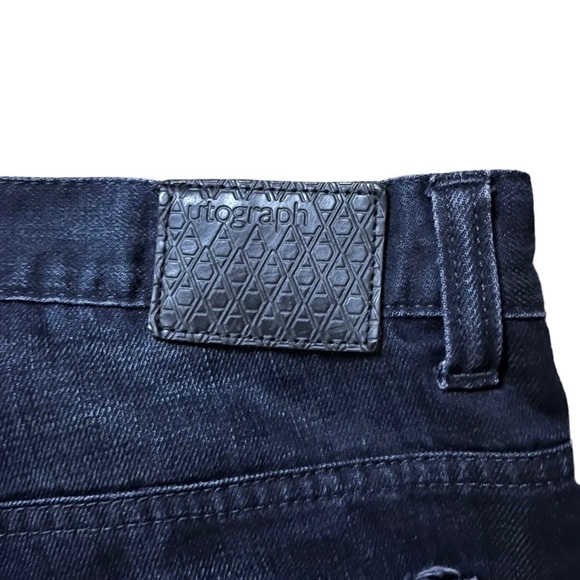 Marks And Spencers Autograph Dark Blue Jeans W38 L39 Straight Leg Slim Fit Mens - Picture 4 of 10